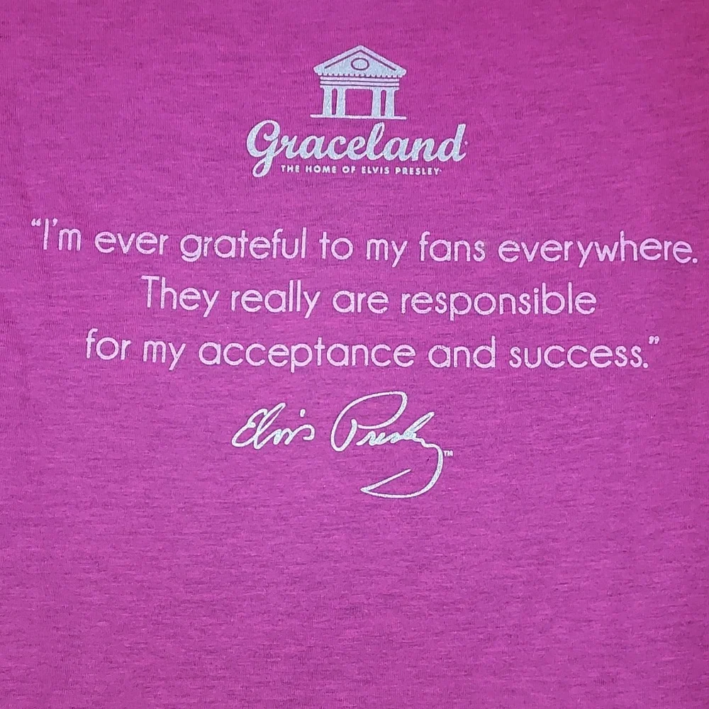 Graceland  Elvis 2012 35th Anniversary tee shirt NWOT - Picture 4 of 6